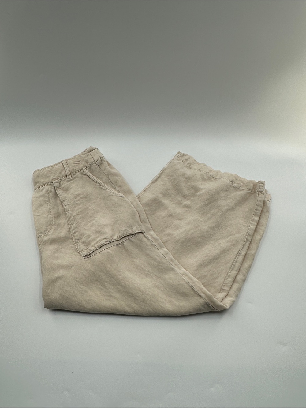 Young Fabulous & Broke YFB Barrett Linen Barrel Pants Oatmeal Women’s Medium